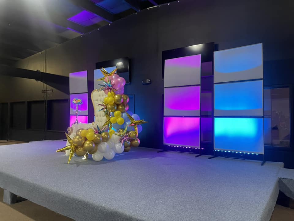 Special occasion event setup at Phillips Event Center