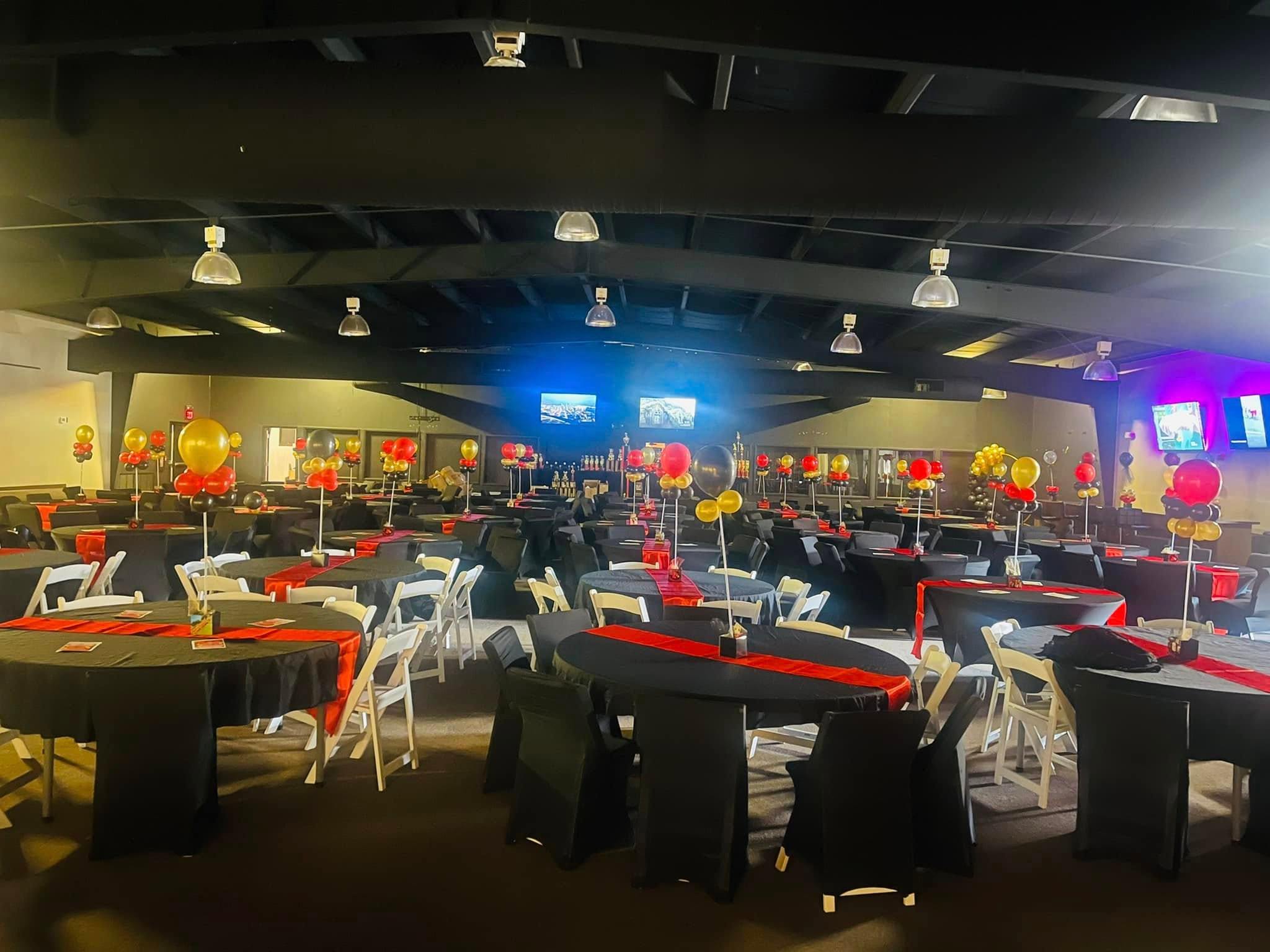 Beautifully decorated event at Phillips Event Center